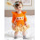 (6-9 Months, Orange) Completo per bambina 3 pezzi. 7