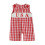 (0-3 Months, Red) Macacão infantil para com bordado. 1