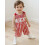 (0-3 Months, Red) Macacão infantil para com bordado. 4