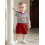 (6-12 Months, Red) Σετ παιδικών σορτς για νήπια 6