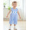 (0-3 Months, Blue) Macacão infantil para com bordado. 6