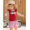 (3-4 Years, Red) Conjunto de 2 de julho. 5