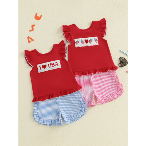 (2-3 Years, Red) Conjunto de 2 de julho. 2