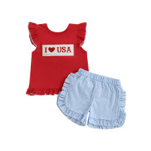 (3-4 Years, Sky Blue) Conjunto de 2 de julho.