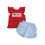 (3-4 Years, Sky Blue) Conjunto de 2 de julho. 1