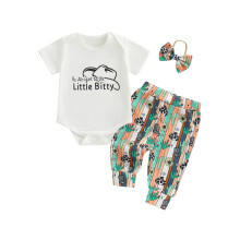 (6-12 Months, Multicolor) Conjunto de verano (3 piezas).
