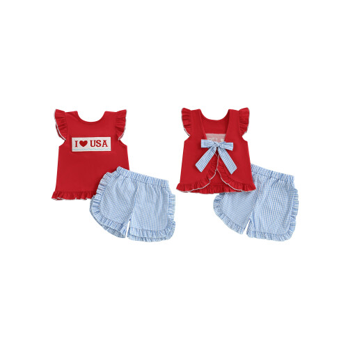 (3-4 Years, Sky Blue) Conjunto de 2 de julho. 1