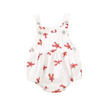 (12-18 Months, White) Salopette in jeans senza maniche per neonati, con scollo quadrato e tasche, ideale per maschietti e femminucce.