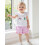 (6-12 Months, Pink) Καλοκαιρινή στολή για 2 τεμαχίων 4