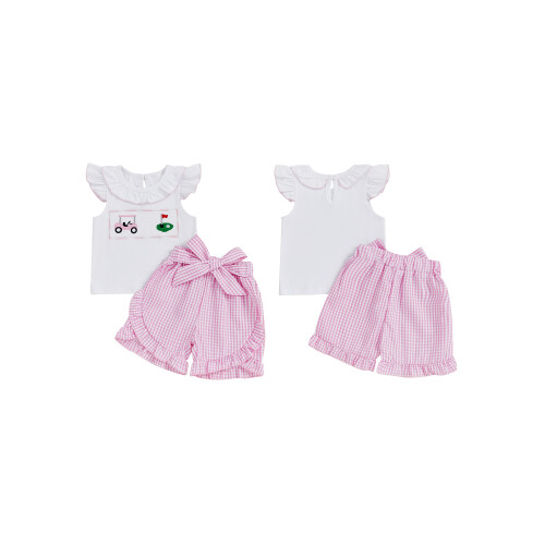 (6-12 Months, Pink) Καλοκαιρινή στολή για 2 τεμαχίων 1