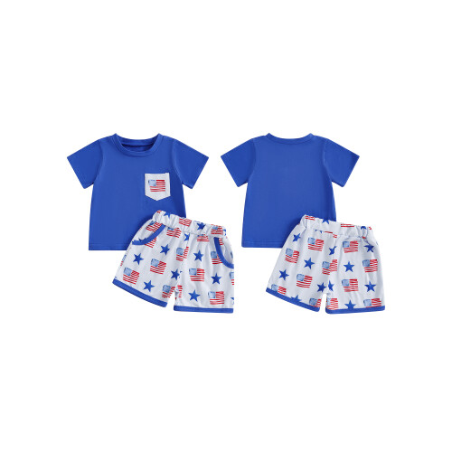 (12-18 Months, Navy Blue) Conjunto infantil de da Independência. 1