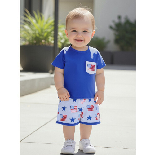 (2-3 Years, Navy Blue) Conjunto infantil de da Independência. 2