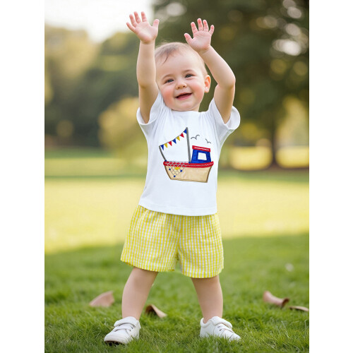 (0-6 Months, White) Σετ σορτς για 2 τεμάχια 2