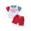 (18-24 Months, Red) Σετ 2 τεμαχίων μπλουζάκι και σορτς 4ης Ιουλίου για νήπια αγοράκια 1