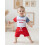 (18-24 Months, Red) Σετ 2 τεμαχίων μπλουζάκι και σορτς 4ης Ιουλίου για νήπια αγοράκια 3