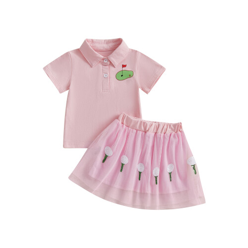 (3-4 Years, Pink) Καλοκαιρινά ρούχα 2 τούλι Α.