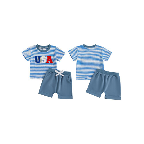 (18-24 Months, Blue) Σετ ρούχων νήπια 2 τεμάχια 1