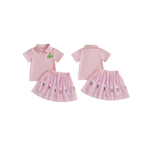 (3-4 Years, Pink) Καλοκαιρινά ρούχα 2 τούλι Α. 1