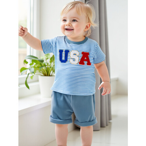 (18-24 Months, Blue) Σετ ρούχων νήπια 2 τεμάχια 2