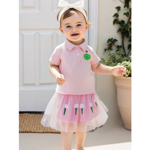 (3-4 Years, Pink) Καλοκαιρινά ρούχα 2 τούλι Α. 2