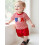 (12-18 Months, Red) Σετ ρούχων νήπια 2 τεμάχια 4