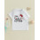 (1-2 Years, White) Καλοκαιρινό T-shirt νήπια στρογγυλή λαιμόκοψη. 4