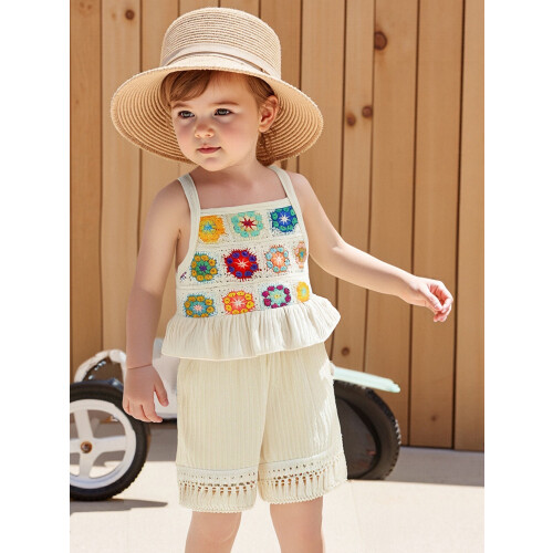 (18-24 Months, Beige) Σετ 2 τεμαχίων αμάνικα φανελάκια 2