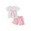 (3-4 Years, Pink) Σετ 2 τεμαχίων και βολάν. 1