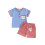 (6-12 Months, Blue) Conjunto de verão 2 peças. 1