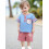 (6-12 Months, Blue) Conjunto de verão 2 peças. 5