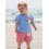 (2-3 Years, Blue) Conjunto de verão 2 peças. 4