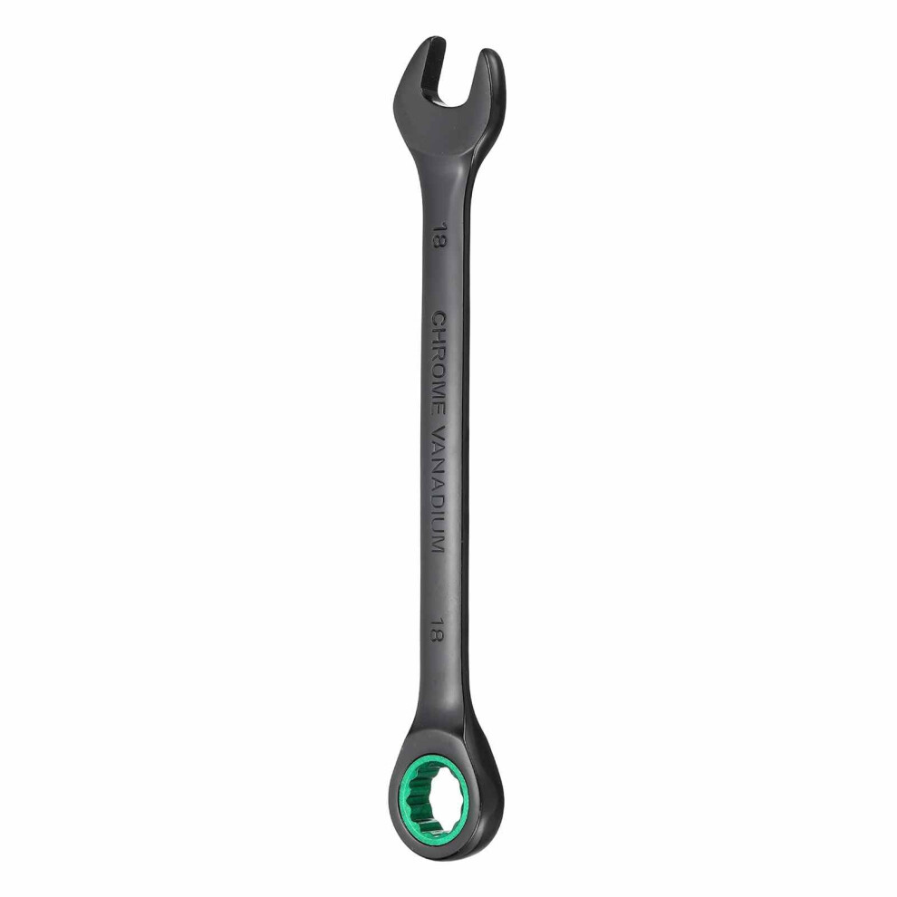 18Mm Metric Ratcheting Combination Wrench 72 Tooth 5 Quick Action Dualend With Ergonomic Handle 9771547213833
