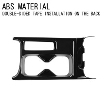 Car Center Console Water Cup Holder Decoration Cover Trim Stickers for HRV HR-V Vezel 2021-2022 Glossy Black RHD