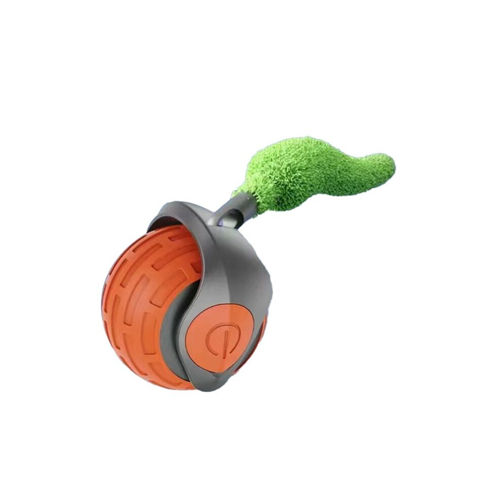 New-Generation Interactive Cat Toy Indoor Interactive Cat Toy Automatic Moving Cat Toy With Tail Orange 6032695169674