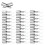 100PCS Fixed Support Self-Tapping -Screw, Wardrobe Cabinet Glass Partition Nails , with Rubber Sleeve 2