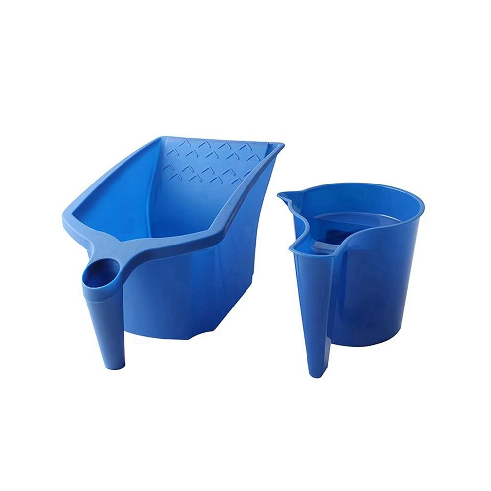 2 Pcs Roller Brush Holding Paint Cup New Material Convenient Construction Plastic Paint Tray Paint Tool Set 6033968182970