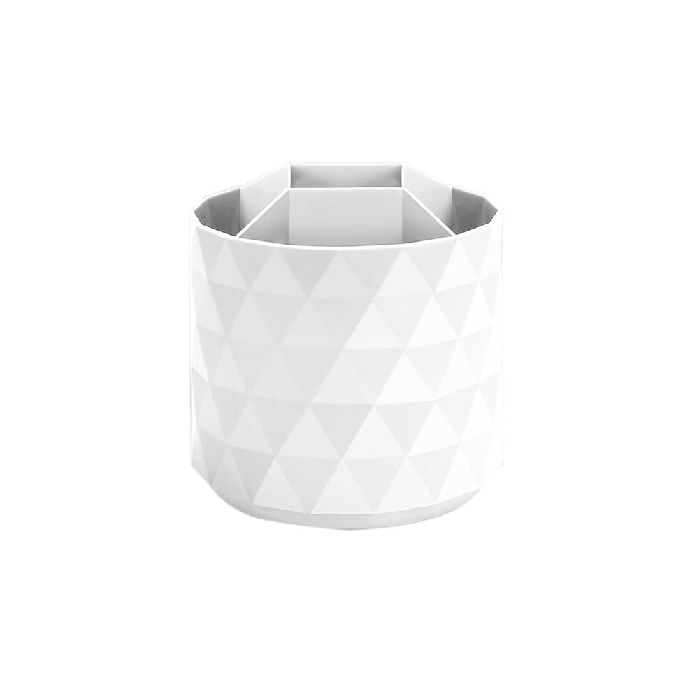Photos - Other Furniture Wella 360Rotatable Pen Holder , 5 Girds Cute Pencil Storage Box Makeup Brush School Office Stationery Supplies White 
