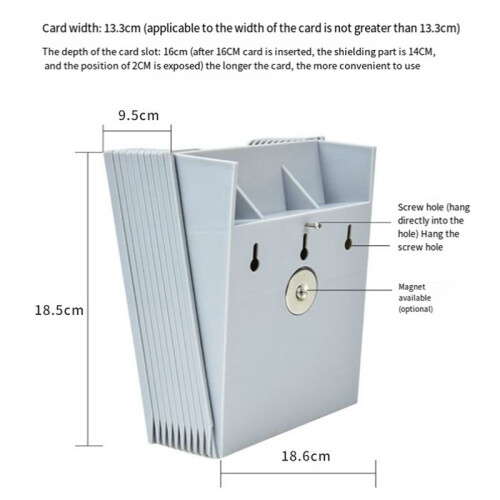 Card Bag Office Material Punch Card Rack Hanging Storage Rack Multi-Function Rack Optional Position 2