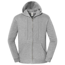 (M, Athletic Heather) Fruit of the Loom Unisex Adult Iconic Premium Full Zip Hoodie