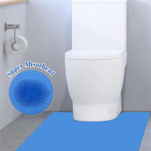 Paquete de 20 Alfombrillas Baño Desechables, Protector Absorbente para Suelo Inodoro, Alfombrilla Desechable para el Suelo del Inodoro, Alfombrilla