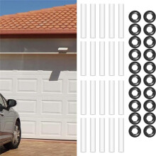 20 Juegos Manguitos Rodillo Silenciosos para Bisagras Puertas Garaje, 11 mm Diámetro Interior, 80 mm Longitud, Juntas Cojinetes para Automóviles,