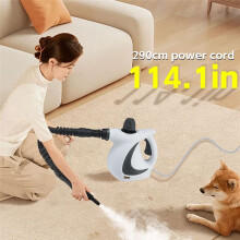 Pressurized Steam Cleaner for Home Handheld Pressurized Handheld Steam Cleaner for Couch Clothes Car Seats Kitchen (EU)