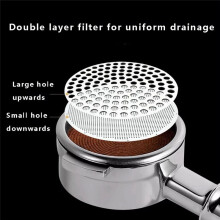 51/53/58 mm Kaffeekugelfilter Aus Edelstahl, Doppelter Feinfilter für Kaffeemaschinen-Espressozubehör