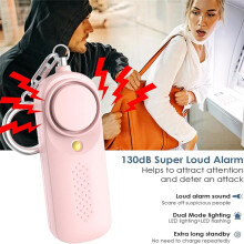 Personal Alarm for Women 130dB Siren Loud Security Alarms Keychain with LED Light  Approved Personal Safety Alarm
