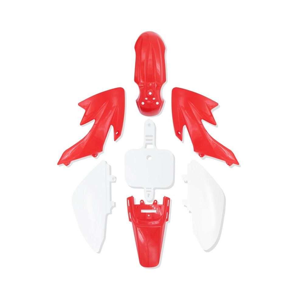 Crf50 Plastics Kit Pit Bike Parts Fairings Fenders For Crf 50 Xr 50 Ssr 110 107 125 Mx650 Mx500 Piranha Baja + Red/White 4711640966446