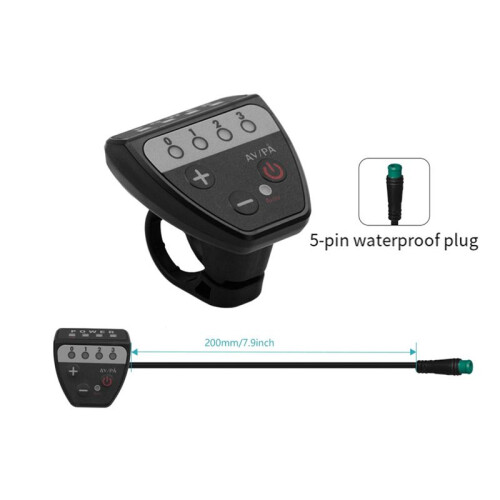 Electric Bicycle 36V48V LED G20 Meter Control Panel Display for Ebike 5 Pin Waterproof Plug Connector 1