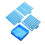 Sticky Note Stencil Compatible with Post Notes,3x3 Sticky Pads Base with 2 Stencils Included,Memo Pad Organizer 10