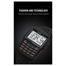 LED Elektronische Uhr Digital Sport Multifunktions Taschenrechner Uhr Wasserdichte Uhr Computer Stil