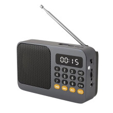 UKW-Radio DAB-Radio Tragbares Kleines Wiederaufladbares Notfall-Ham--Soundbox -Vintage-Musiklautsprecher MP3-Player A