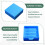 Stencil per Note Adesive Compatibile con Post Notes, Base per Blocchi Adesivi 3x3 con 2 Stencil Inclusi, Organizer per Blocco Note Blu 5